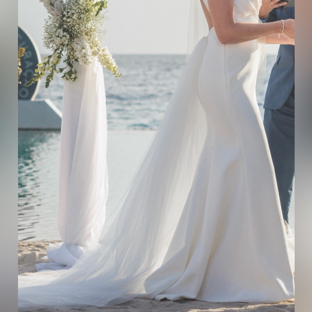 Kyha Arta Tulle Detachable Skirt, Bright Ivory